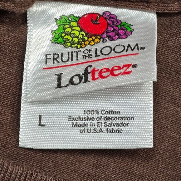 Friday 13th Brown T-Shirt Funny Graphic Art Classic Short Sleeve Crew Men Size L - Picture 3 of 9